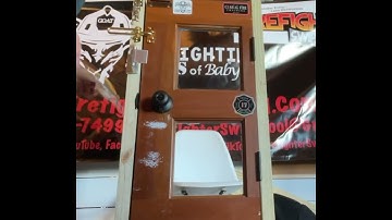 In&Out GOAT Firefighter Swipe Tool defeating an inward opening door with hotel security latch