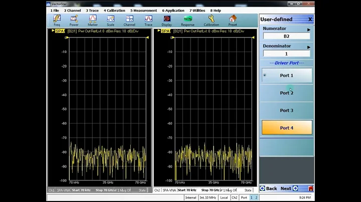 Broadband/Banded Settings/Dual Drive - VectorStar VNA Spectrum Analysis Option 49
