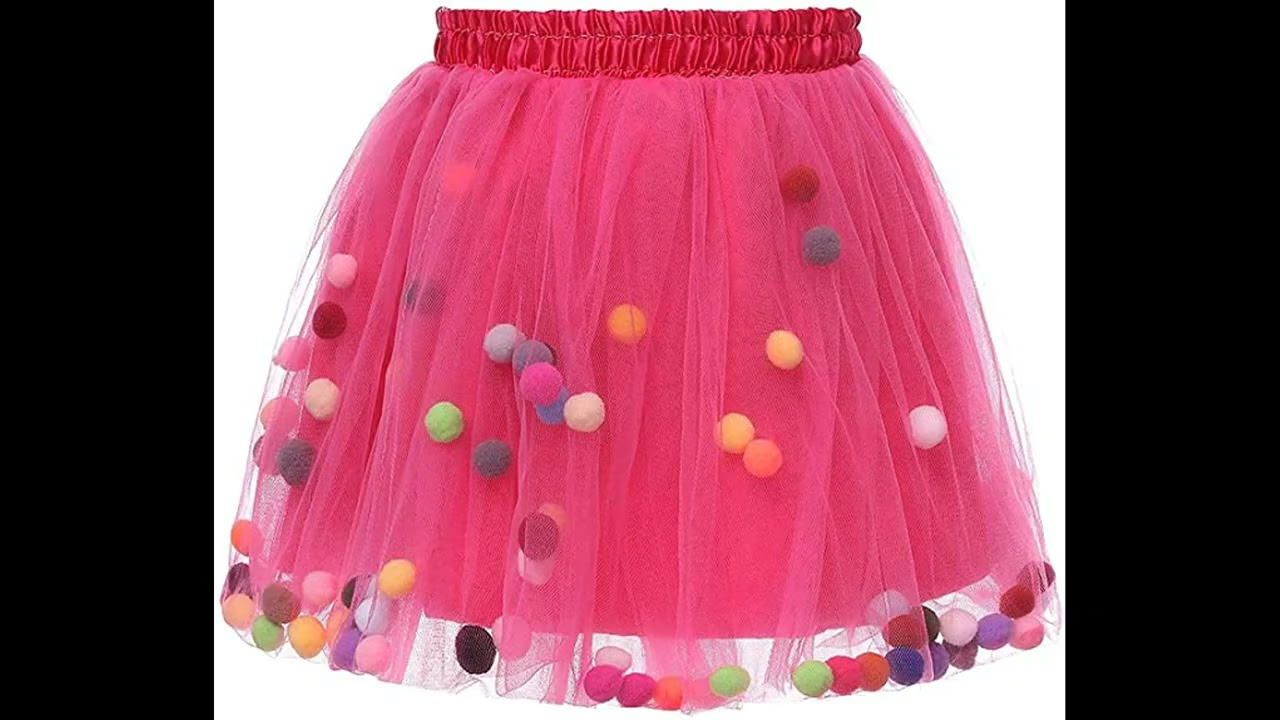 WINGS Girls Petti Pom-pom Tutu Skirt