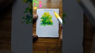 How to draw Tree with Doms Brush Pens #shorts #easydrawing #viral  #treedrawing #easytreepainting
