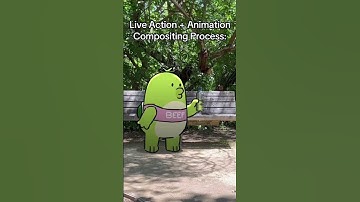 How I blend live action and 2d animation #animation #arttutorial #compositing