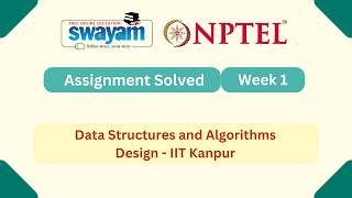 Data Structures and Algorithms Design Week 1 | NPTEL ANSWERS | My Swayam #nptel #nptel2026 #myswayam