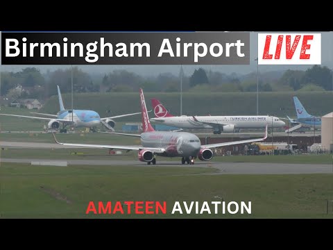 Saturday Evening Live : 06/09/2025 : Birmingham Airport : #aviation #planespotting #live#asmr