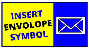 How to insert ENVELOPE symbol in Word - [ SOLVED ]
