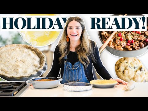 How to Get Ahead for the Holidays! (Holiday Prep: cookie dough, pie crust, casserole)