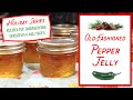 How to Make Hot Pepper Jelly - Great with cream cheese & Ritz crackers!  #canning