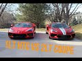 2022 C8 Corvette Torch Red 1LT HTC VS Red Mist Metallic 2LT Coupe Side by Side Comparison.