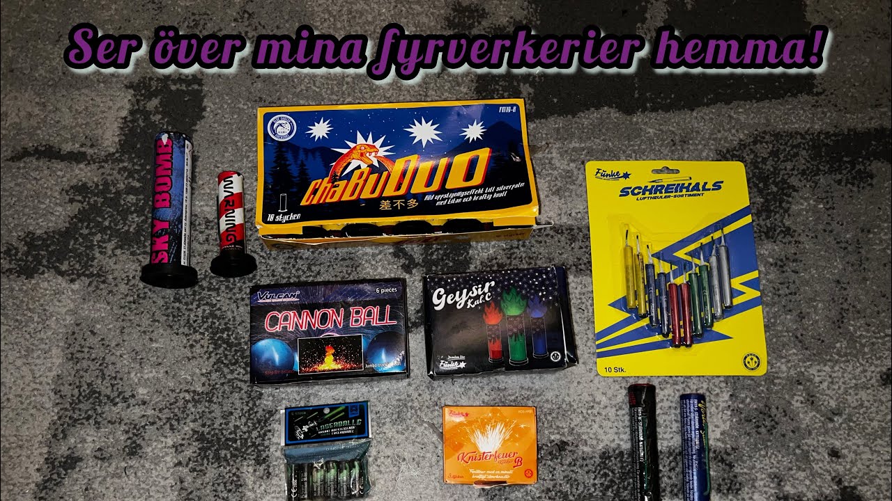 Lite fyrverkerier jag hittat hemma liggandes! (Funke levererar!)