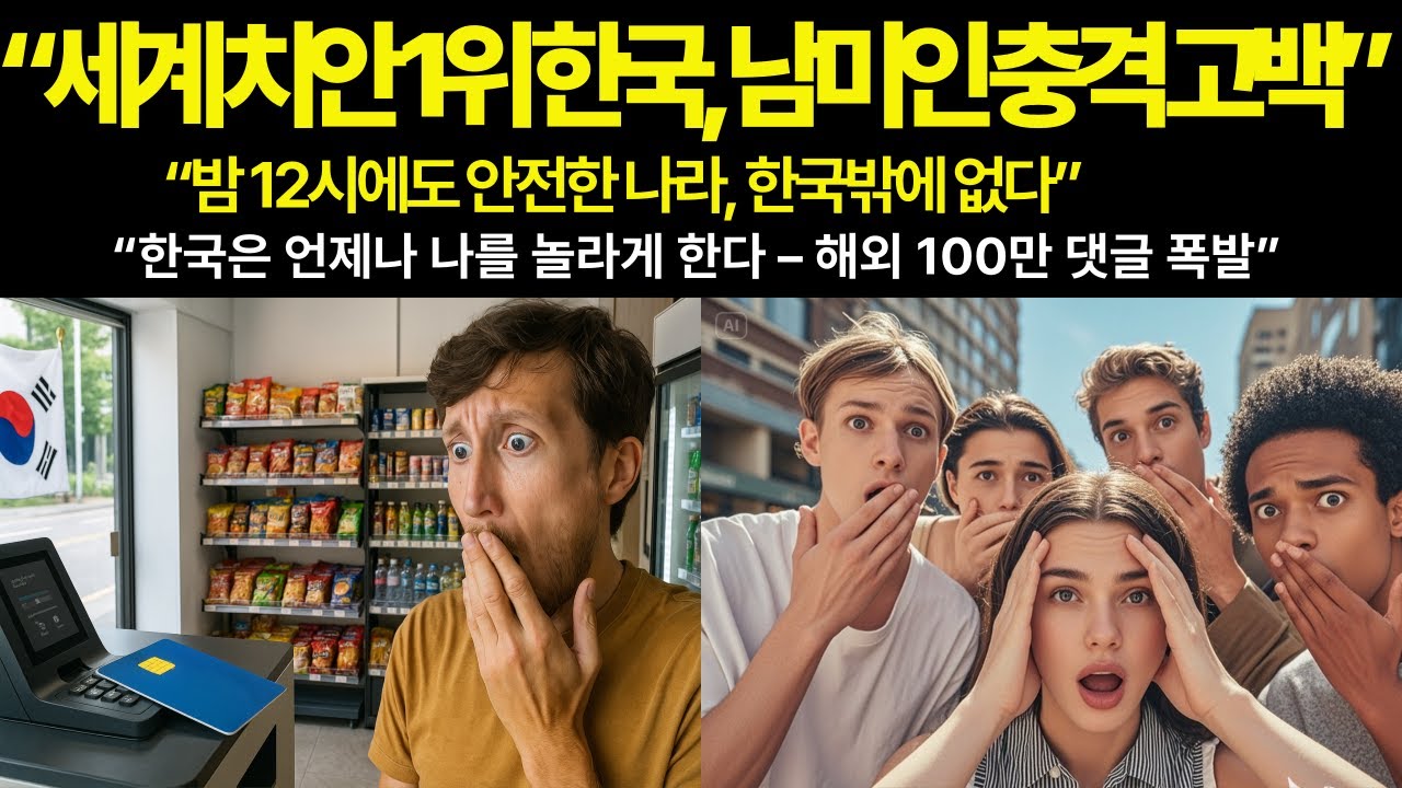 “세계 치안 1위 한국, 남미인 충격 고백”