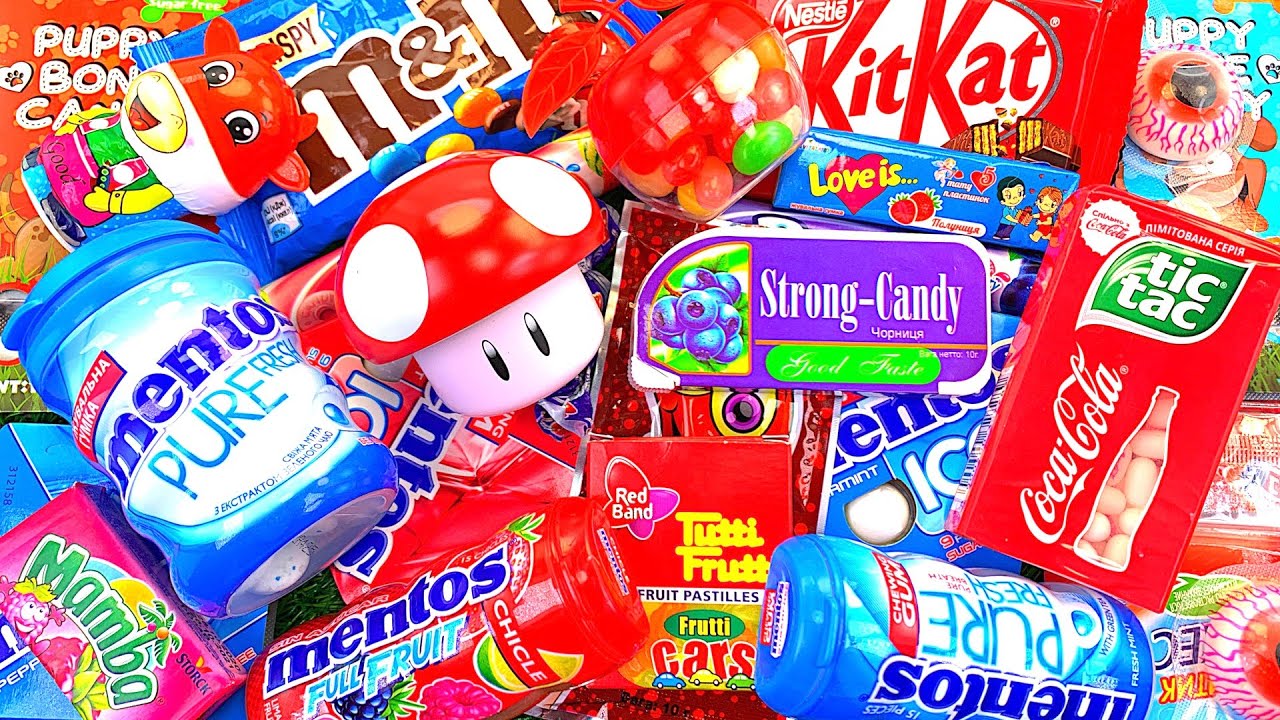 Satisfying Video l Very Yummy Candy with Lollipop Candy M&M's, Fant Flyer, Rainbow Skittles ASMR