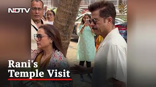 Rani Mukerji And Anil Kapoor Visit Iskcon Temple