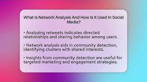 What Is Network Analysis And How Is It Used In Social Media? - Everyday-Networking