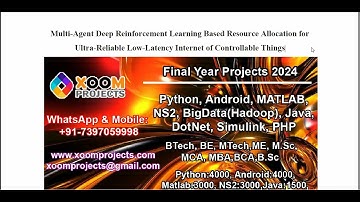 Multi Agent Deep Reinforcement Learning Based Resource Allocation for Ultra Reliable Low Latency