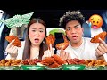 We Tried WINGSTOP For The First Time! (SPICY WINGSTOP MUKBANG)