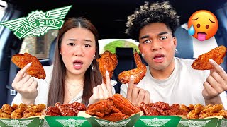 We Tried WINGSTOP For The First Time! (SPICY WINGSTOP MUKBANG)