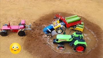 Diy tractor stuck in mud mini science project Part 18 || ‎@Ghost Villa 