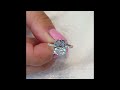 4 carat Lab Grown Cushion Cut Diamond Engagement Ring