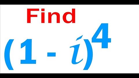 Find (1 - i)^4  #Complex Numbers  #ncertsolutions #ncertmaths  Exercise 5.2 Question 8 #Class 11