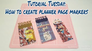 How to create planner page markers | Tutorial Tuesday | Planning With Eli