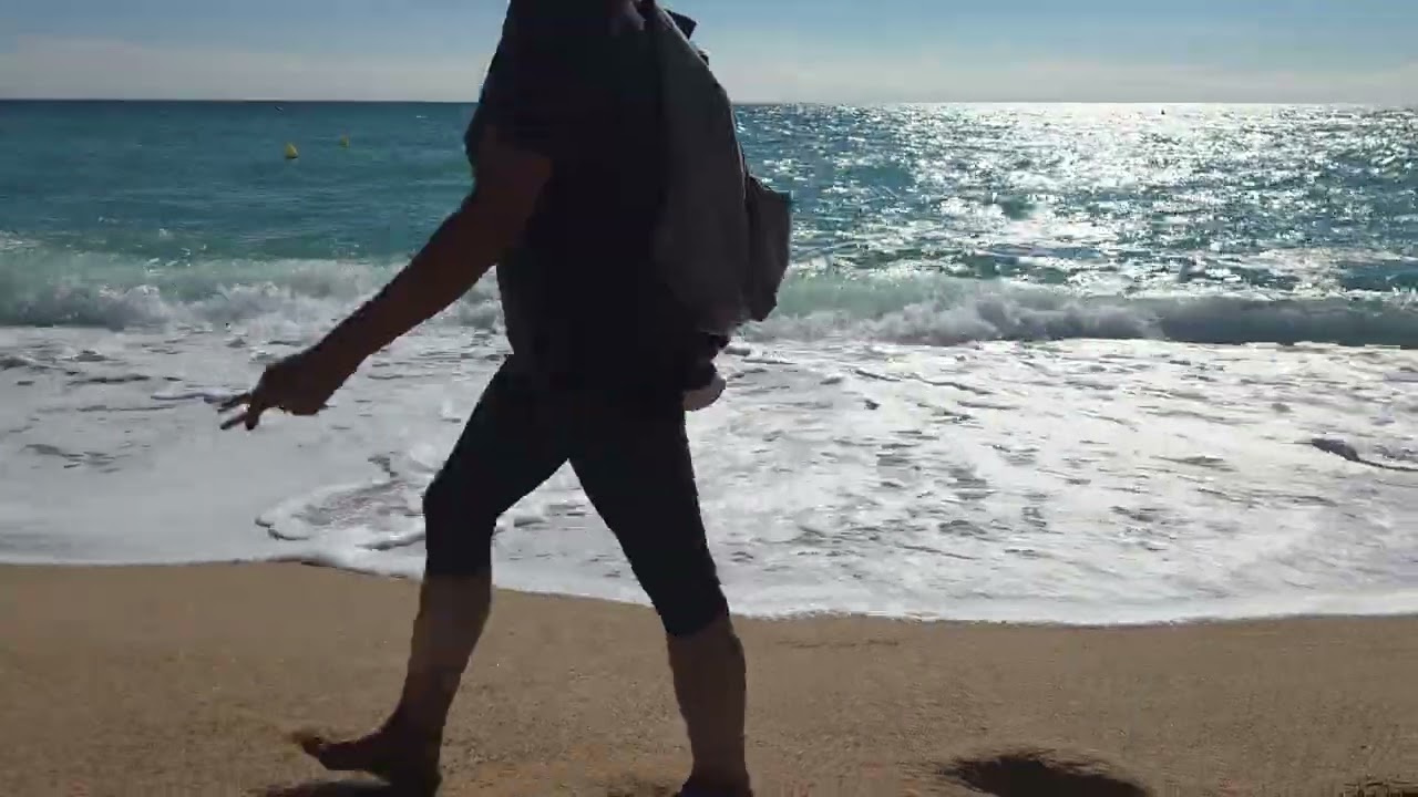 Beach ⛱️ Calella Spain 🇪🇸 4k Video Ultra HD 