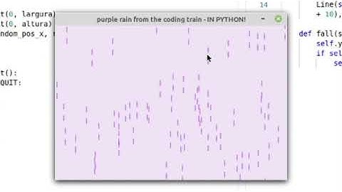 Python timelapse - Purple rain