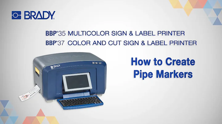 Brady BBP35/37 How to Create Pipe Markers