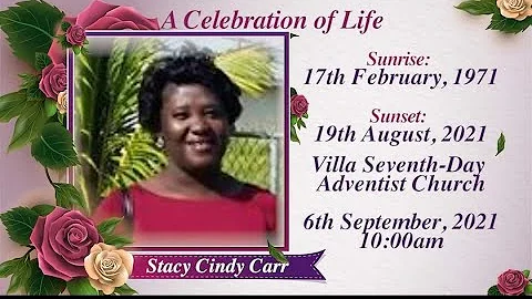 Funeral Service for the life Stacy Cindy Carr