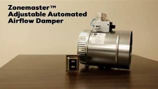 Adjustable Motorized Airflow Control Damper Install Video