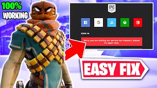 How to Fix Epic Games "Sorry you are visiting our servers too frequently, please try again later"