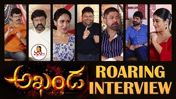 Akhanda Roaring Interview | Balakrishna, Pragya Jaiswal, Boyapati Srinu, Jagapathi Babu, Srikanth
