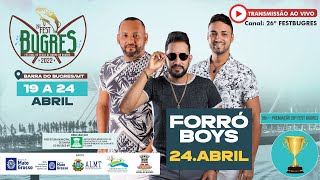 #festbugres SHOW FORRÓ BOYS - 26º Fest Bugres (Sunset Domingo Orla Eulálio Farias)