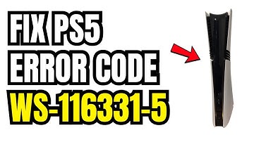 PS5: How to Fix Error Code WS-116331-5 “Access to PSN Has Been Temporarily Suspended”! (2025)