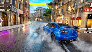 ASPHALT 9 - Car : Mitsubishi Lancer Evolution - Location : Rome - Track Preview Gameplay