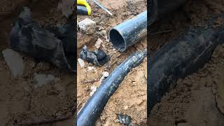 Today PVC pipe 4 inch broken fix the new connection # for you