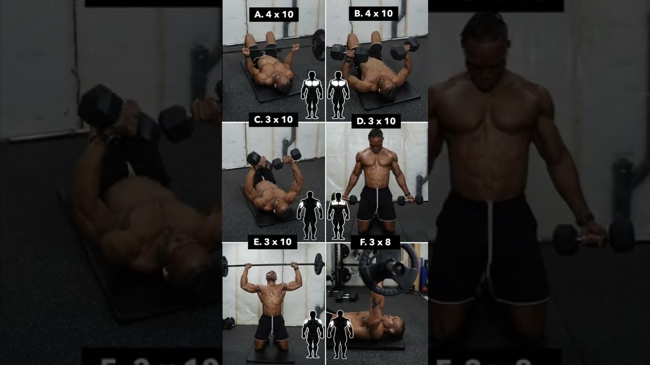 Push Workout (Dumbbells, Barbell &amp; No Bench) - YouTube