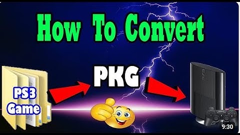 How to Convert Ps3 Folder Games to Ps3 pkg File