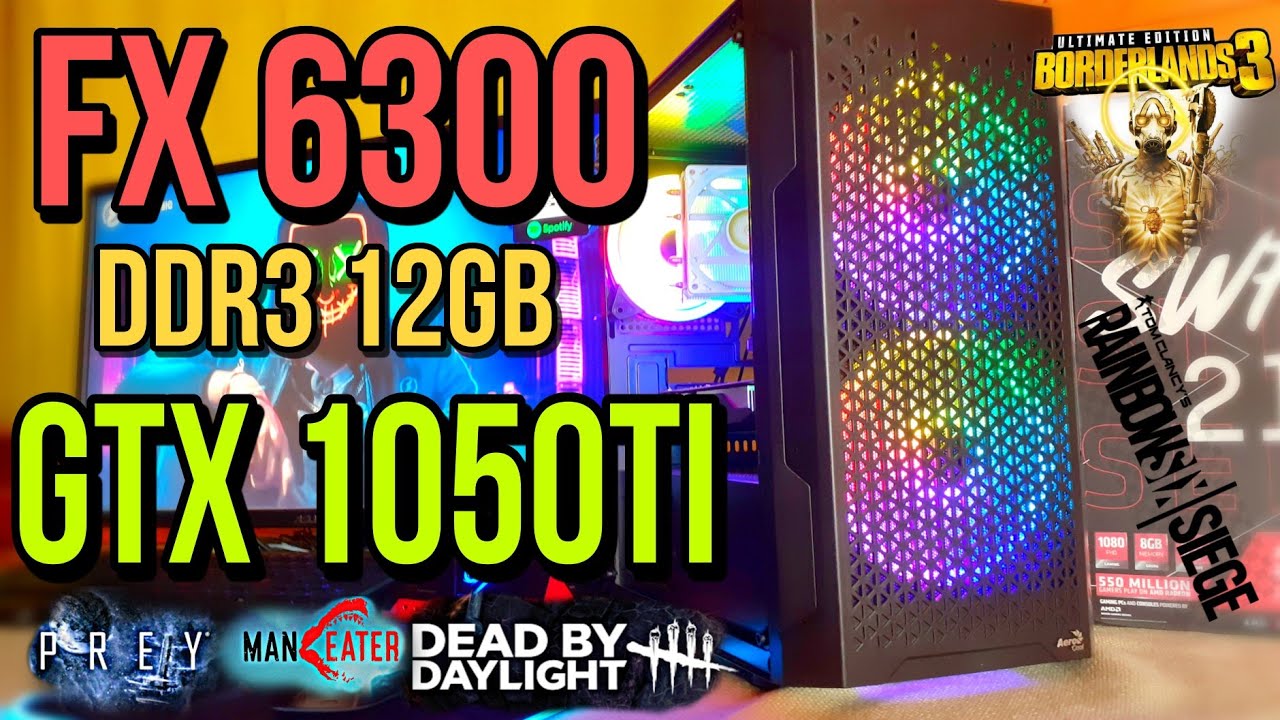 FPS GAME TEST PC AMD FX 6300 | GTX 1050TI | DDR3 12GB | ARK, Tomb ...