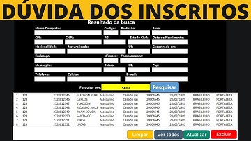 Pesquisar em Listbox Por parte do Nome em Planilha Excel | Pesquisar Exato, Pesquisar Texto Contem