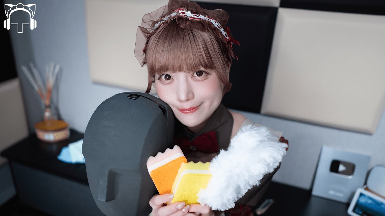 【桃辿まいる】 癒し系メイドが丁寧にお掃除しますっ🛁🫧【ASMR / 4K】