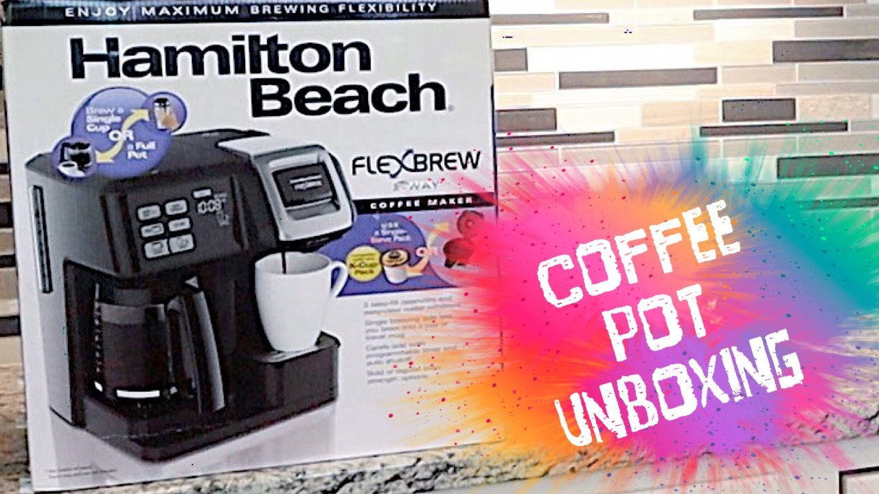 DETAILED Review Hamilton Beach FlexBrew Coffee Maker & Single Serve K-Cup  Pods 49976 UNBOXING 