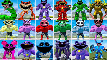 EVOLUTION OF ALL NEW SMILING CRITTERS VS ALL POPPY PLAYTIME CHAPTER 3 VS ZOONOMALY MONSTER In GMod!