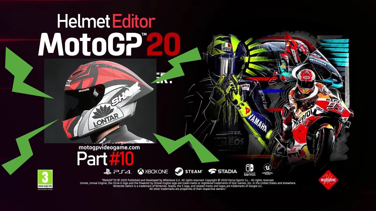 Motogp20™ Helmet editor Shark spartan (part 10)