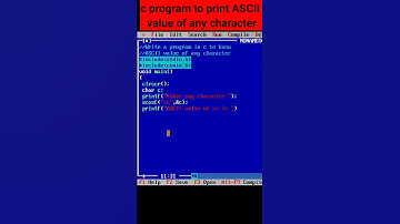 C program to print ASCII value of any character. #csmarathicoaching