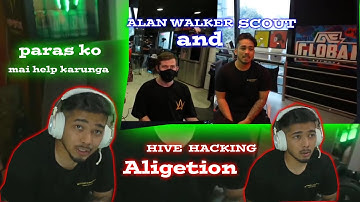 scout on hive gaming hacking aligetion and paras official news|scout meets alan walker on GE STUDIO|