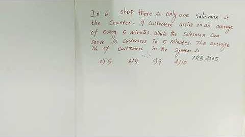 PG TRB MATHS | Operations Research | Queuing problems