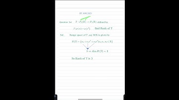 IIT JAM Linear Algebra Question