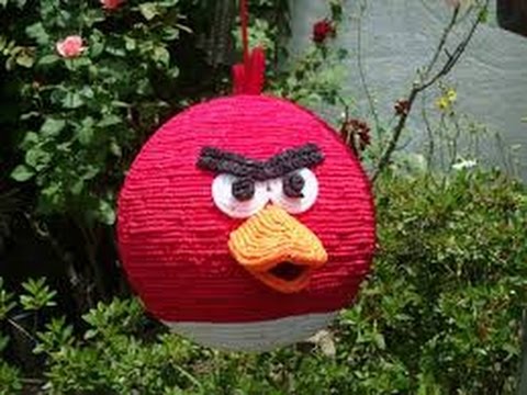 por favor no lo hagas Inmersión Mareo como hacer una piñata de angry birds - YouTube