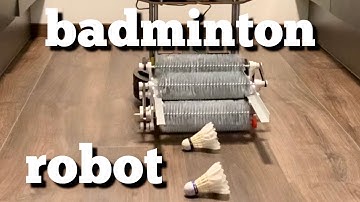Shuttlebot - Robot picks up badminton shuttlecocks.