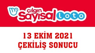 Çılgın Sayısal Loto Çekiliş Sonuçları 13 Ekim 2021