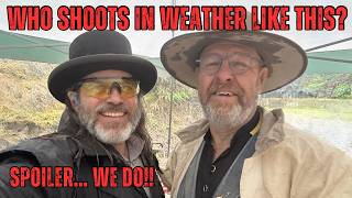 Cowboy Action Shooting in the Rain - yeah, we do that a lot in the PNW